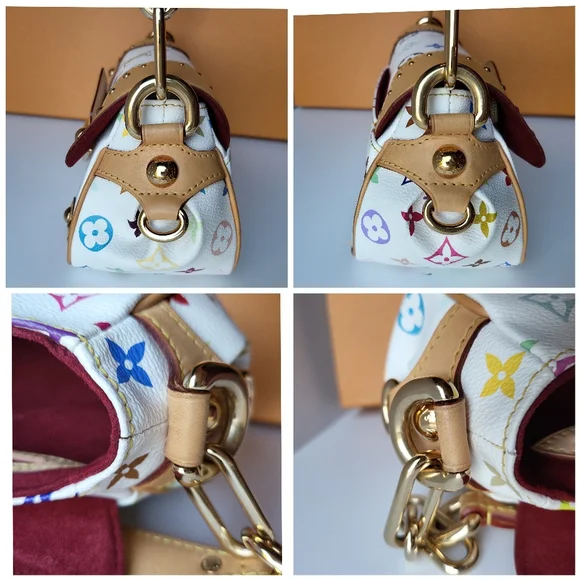 🔥SOLD🔥LOUIS VUITTON Marilyn White Multicolor Shoulder Bag - Picture 6 of 17